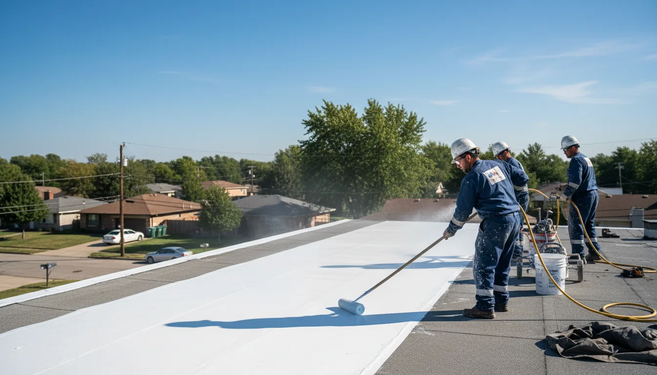 Commercial roof coating in Dora, NM near me